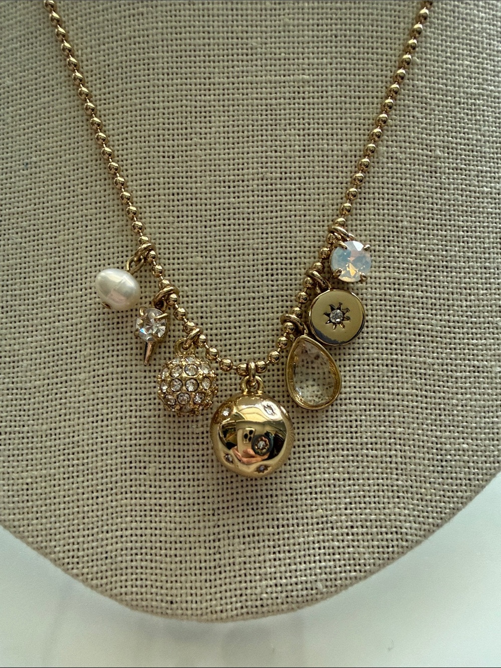 Stella and Dot gold CELESTIAL BAUBLES NECKLACE COLLECTABLE - Picture 3 of 5